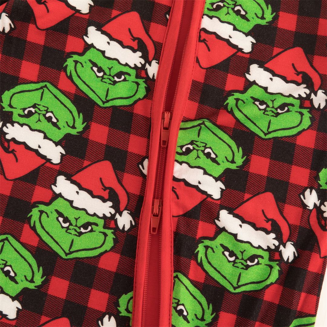 Christmas Green Face Red Bamboo Zippy