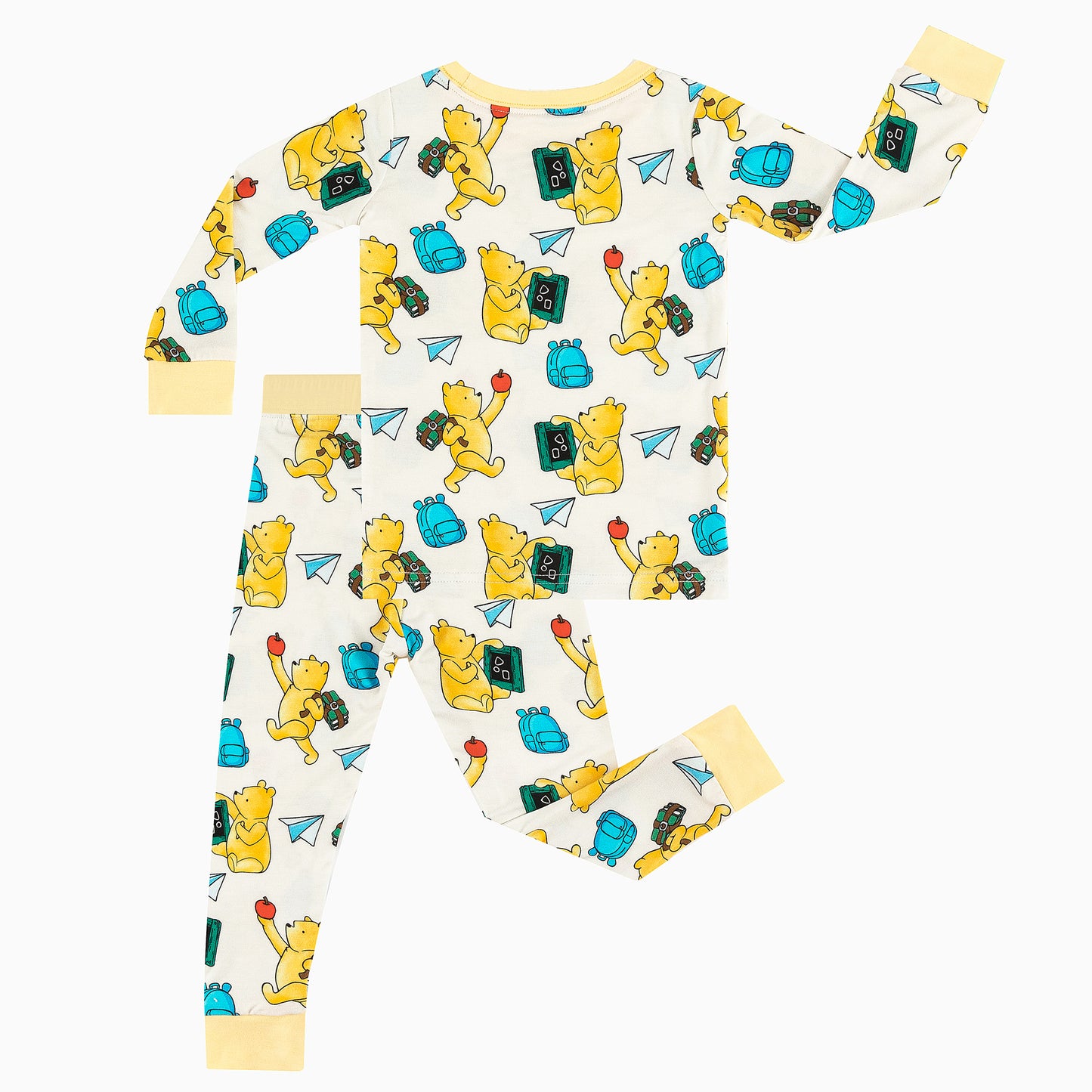 Ensemble de pyjama à manches longues à manches longues en bambou à imprimé de football