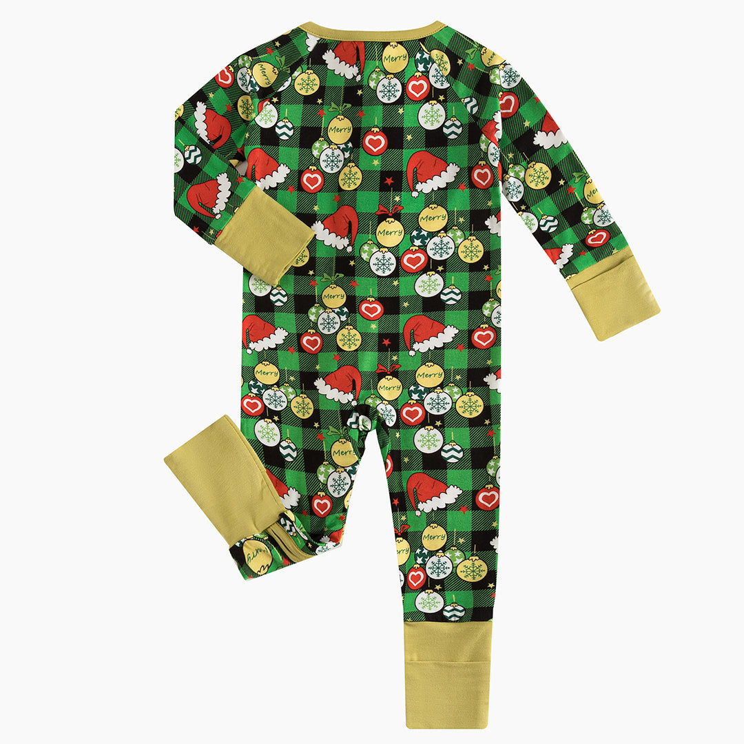 Christmas Element Baby Bamboo Zippy Romper