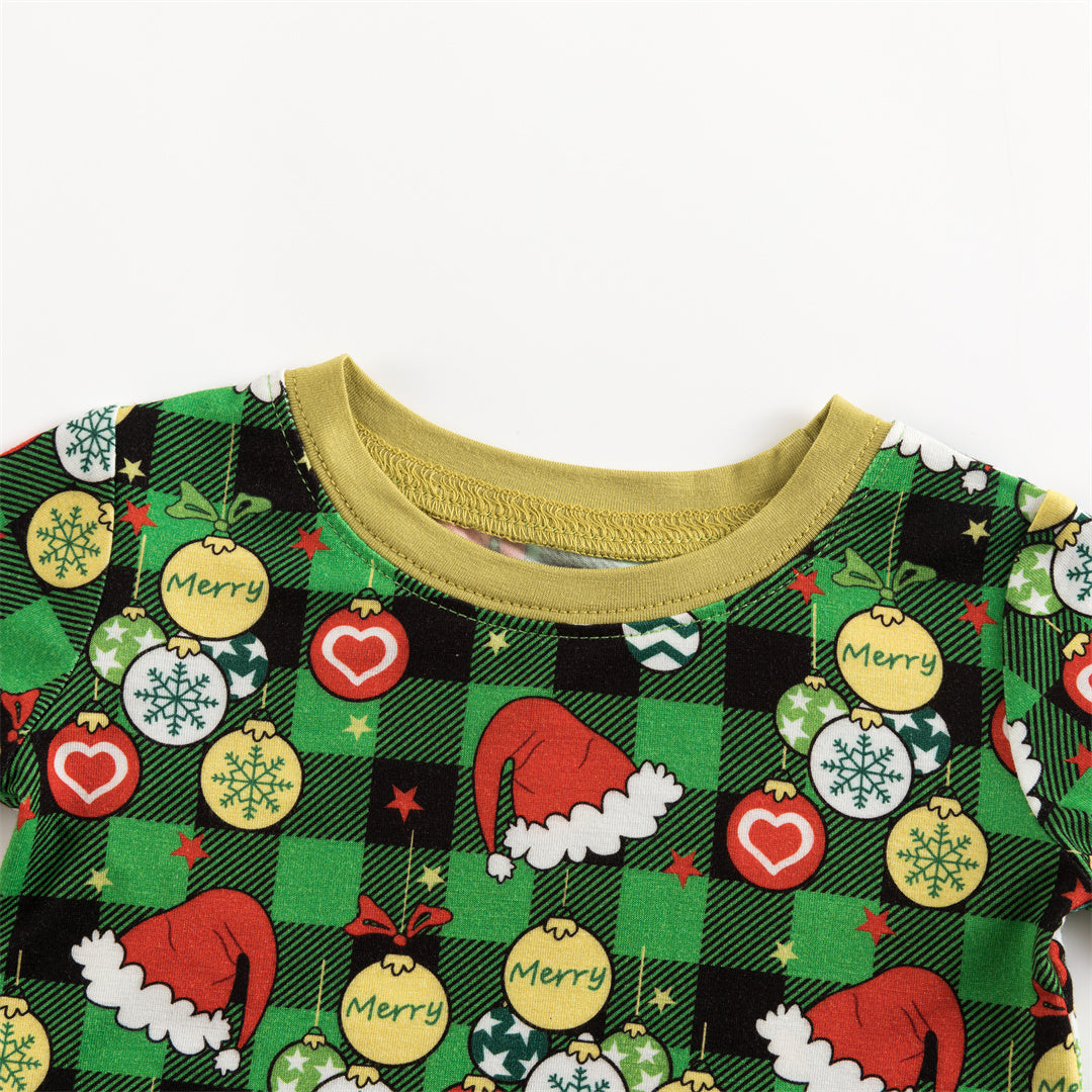 Christmas Element Bamboo Kids Long Pajamas