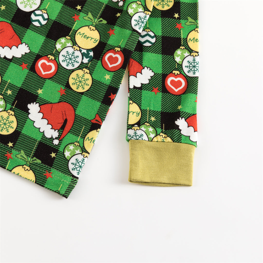 Christmas Element Bamboo Kids Long Pajamas