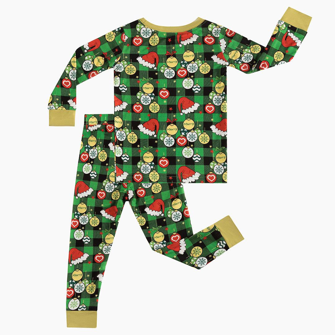 Christmas Element Bamboo Kids Long Pajamas