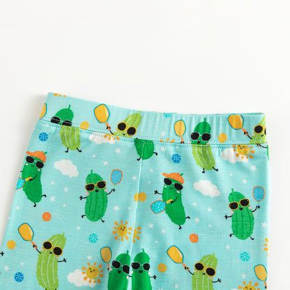 Cucumber Print Bamboo Long Sleeve Pajama Set