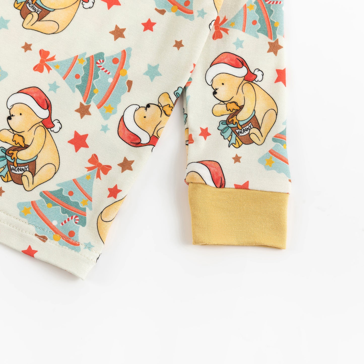 Christmas Tree Bear Kids Bamboo Two-Piece Pajama Set