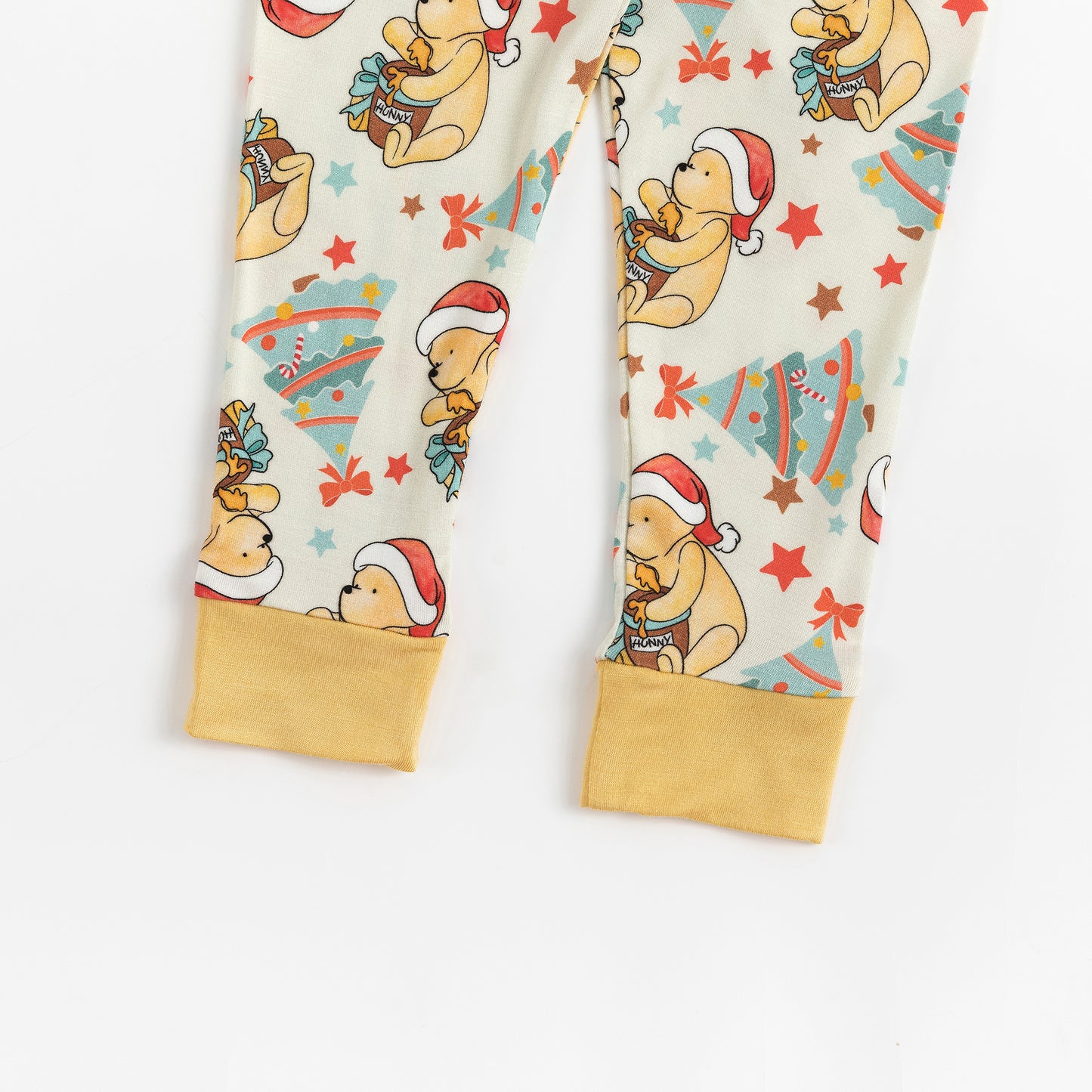Christmas Tree Bear Kids Bamboo Two-Piece Pajama Set