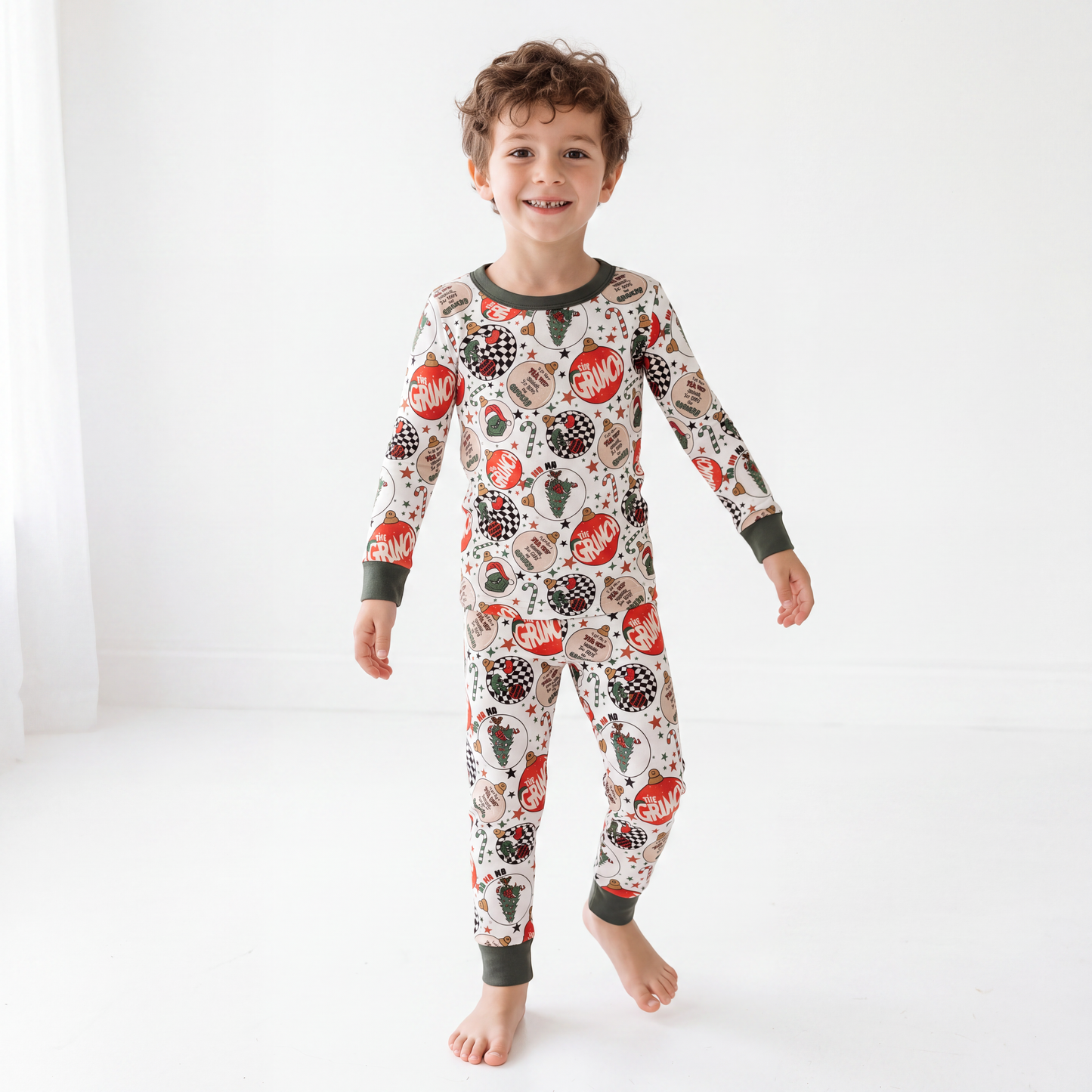 Arbre de Noël Green Guy Two-once Bamboo Viscose Pyjama Set