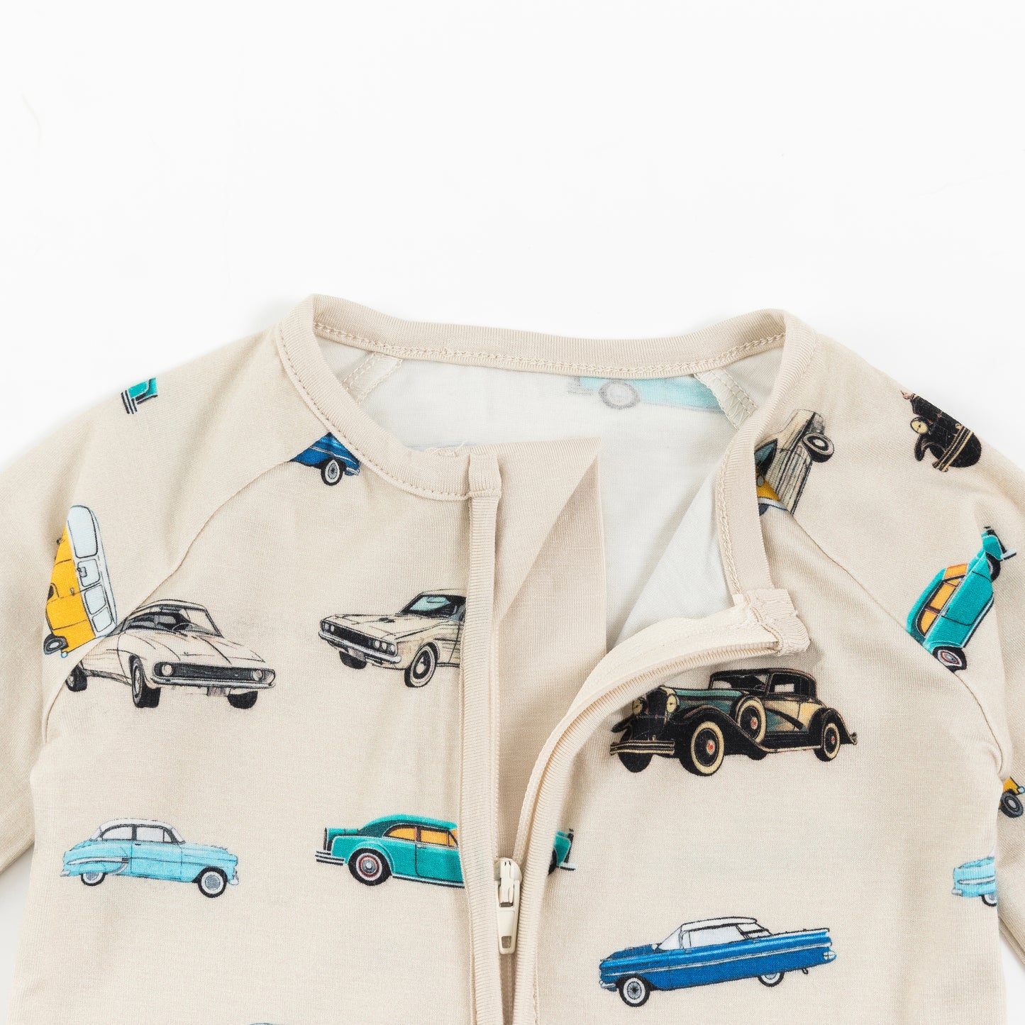 Car Print Bamboo Baby Zippy Pajama