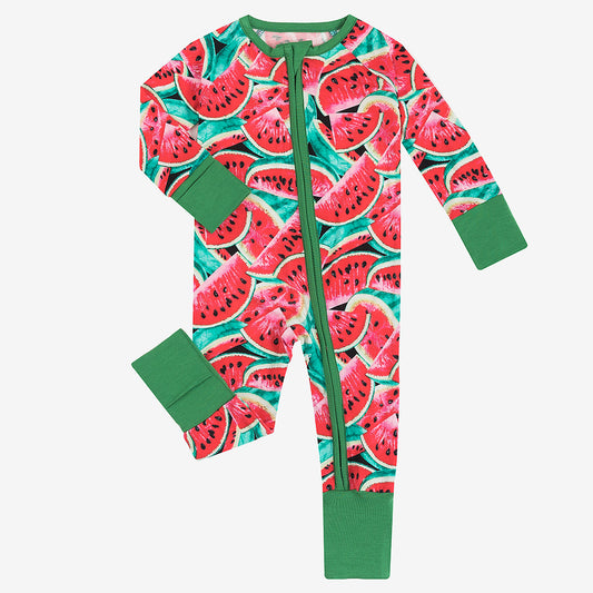 Watermelon Bamboo Baby Zippy Pajama