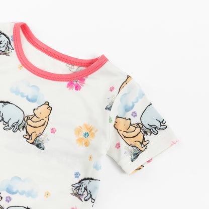 Ensemble short en bambou pour enfants avec œufs de Pâques et ours