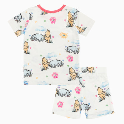 Ensemble short en bambou pour enfants avec œufs de Pâques et ours