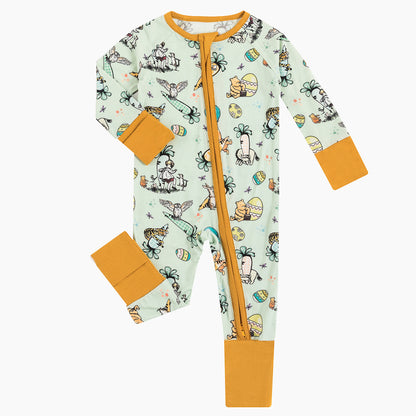 Easter Eggs & Bear Bamboo Zippy Sleeper for Baby