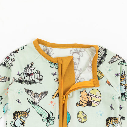 Easter Bear Pattern Bamboo Viscose Romper