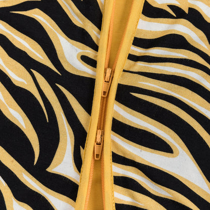 Cute Tiger Pattern Baby Bamboo Zippered Romper