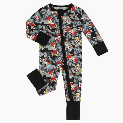 Puppy Rescue Bamboo Pajama Convertible Footie Romper