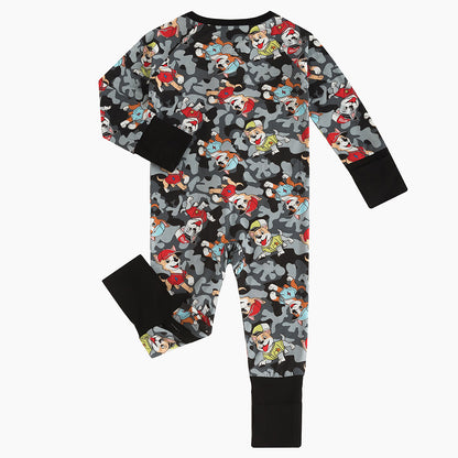 Puppy Rescue Bamboo Pajama Convertible Footie Romper