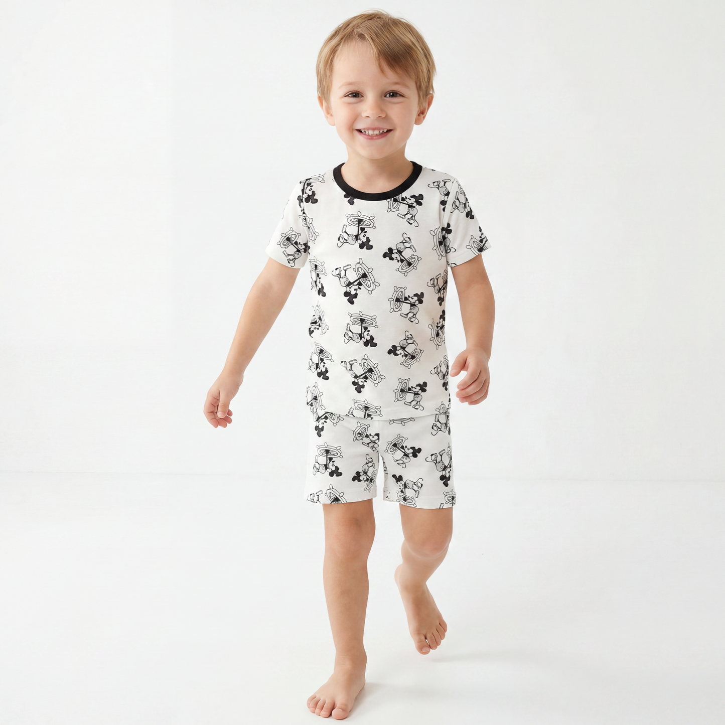 Rudder Mouse Bamboo Kid Two-Piece Pajama Set