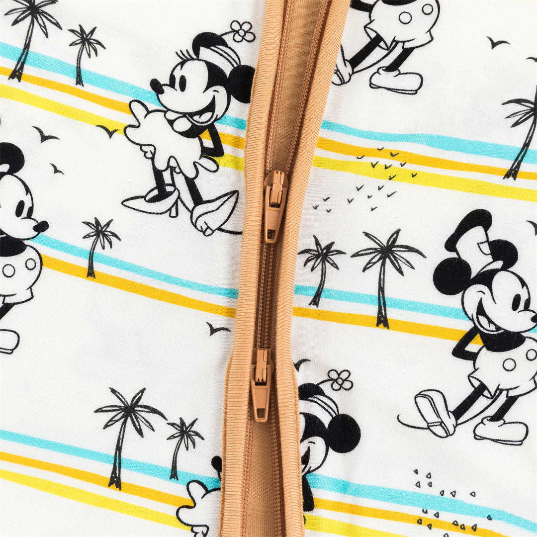 Mouse Palm Tree Bamboo Baby Zippy Pajama