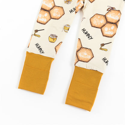 Honey Sweet Bee Bamboo Viscose Zippy Romper