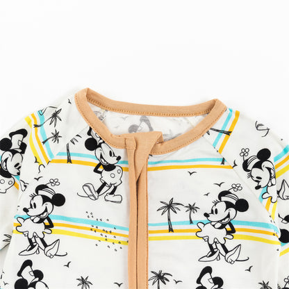 Mouse Palm Tree Bamboo Baby Zippy Pajama
