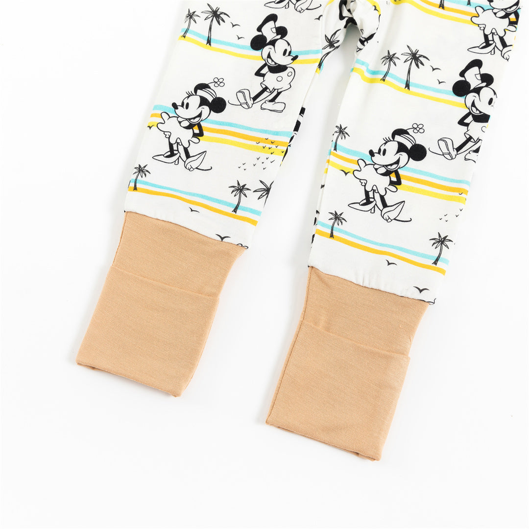 Mouse Palm Tree Bamboo Baby Zippy Pajama