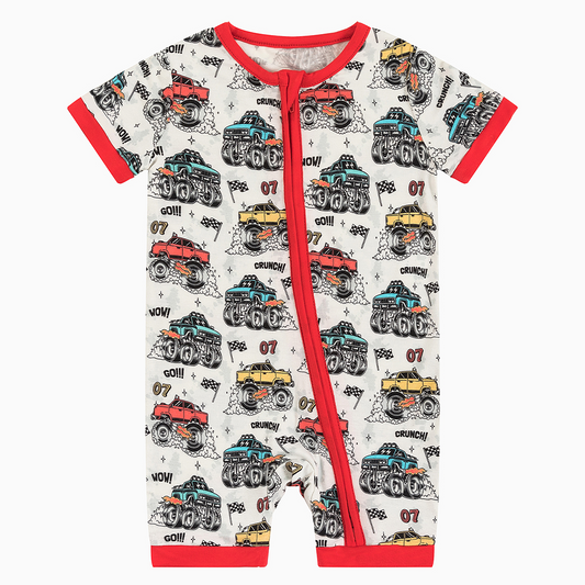 Truck Bamboo Kid Short Two-Piece Pajama Set
