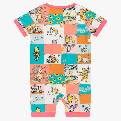 Miozing Bear And Friend Fun Time Bamboo Short Sleeve Zippy Romper