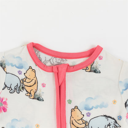 Bear And Friend Fun Time Bamboo Baby Shortie Romper