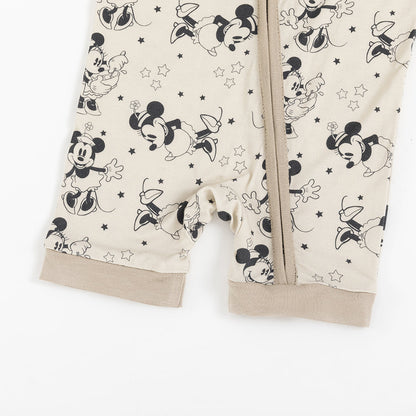 Cartoon Mouse Star Print Bamboo Short Romper