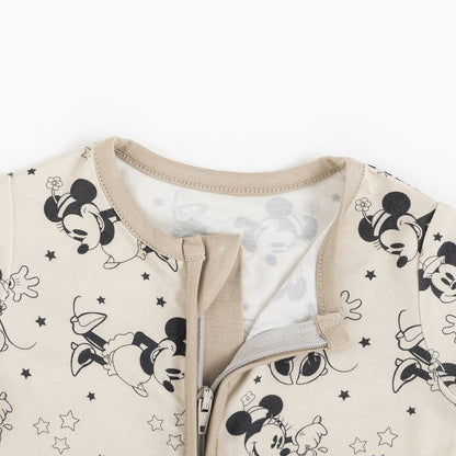 Cartoon Mouse Star Print Bamboo Short Romper