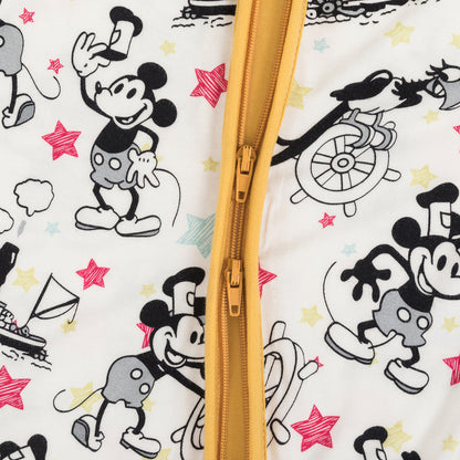 Catroon Mouse Cruise Stars Print Bamboo Zipper Sleeper