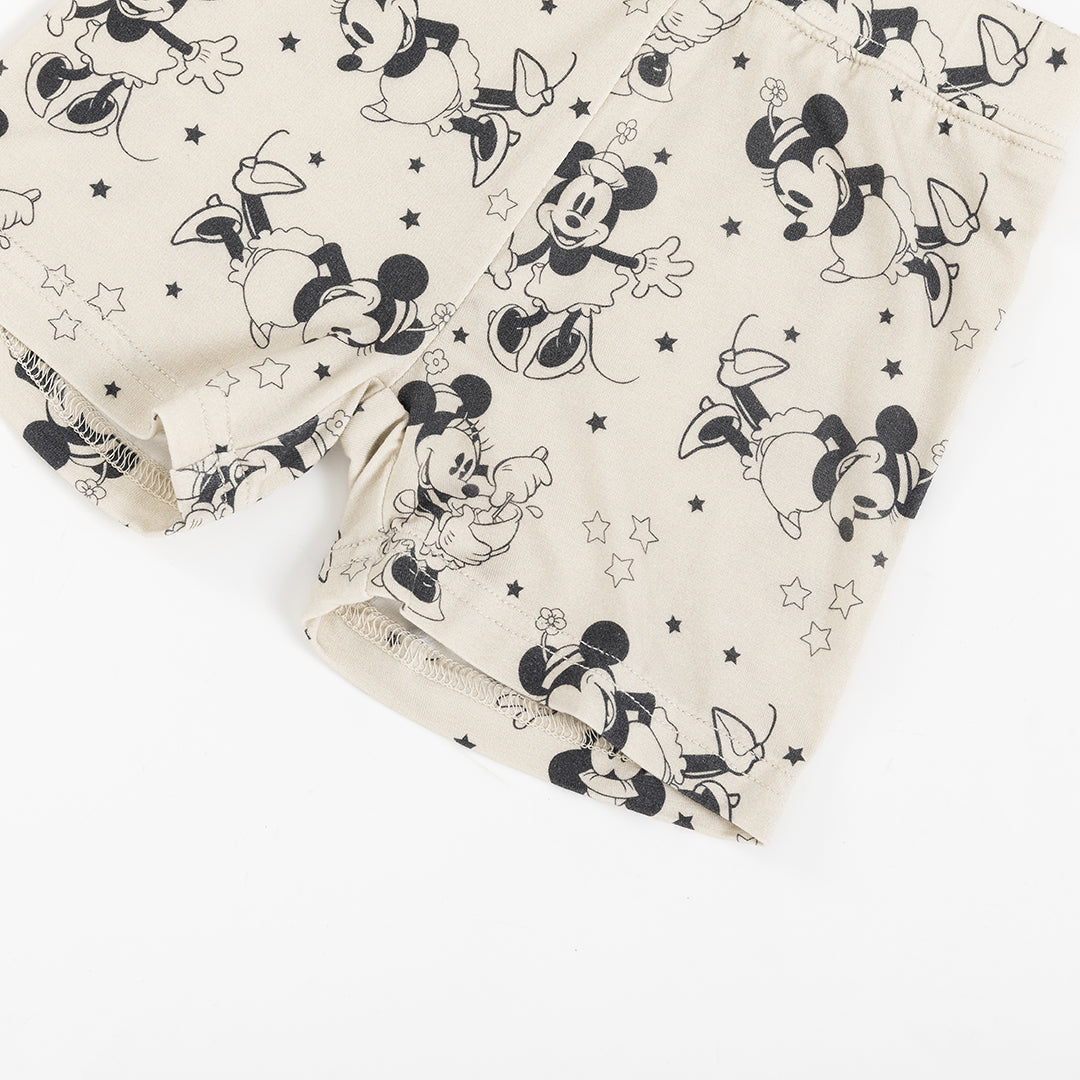 Cartoon Mouse Star Print Short Bamboo Pajamas