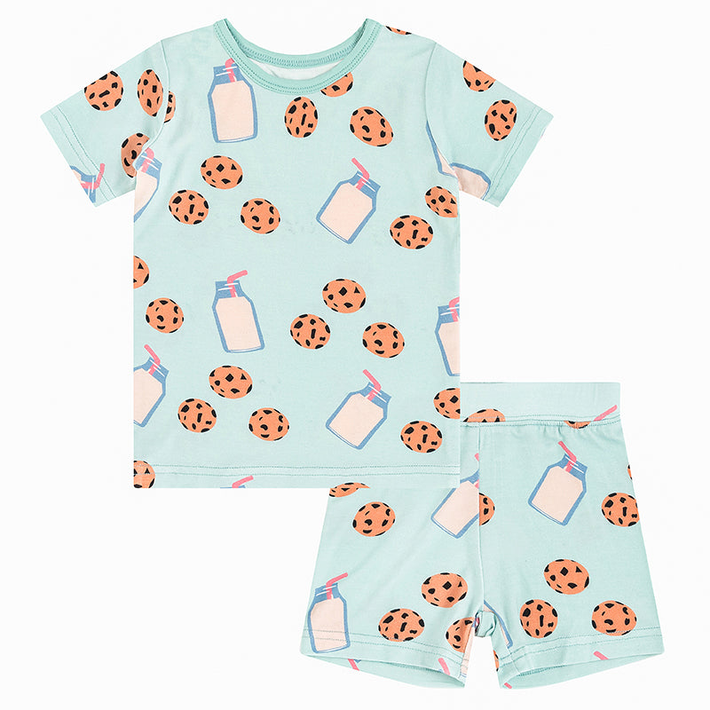 Cookie Milk Bamboo Short Sleeve Set for Toddler