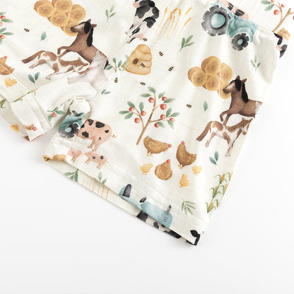 Nordic Dreams Grass Green Pattern court Bamboo Zippy Baby Baber