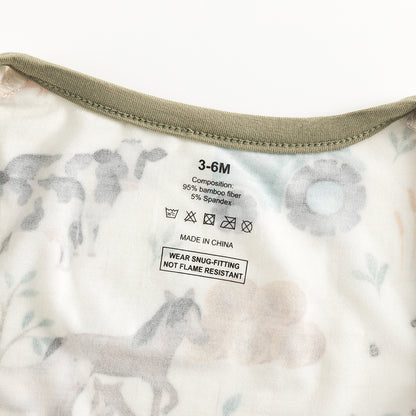 Nordic Dreams Grass Green Pattern court Bamboo Zippy Baby Baber