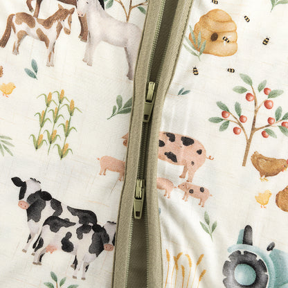 Nordic Dreams Grass Green Pattern court Bamboo Zippy Baby Baber