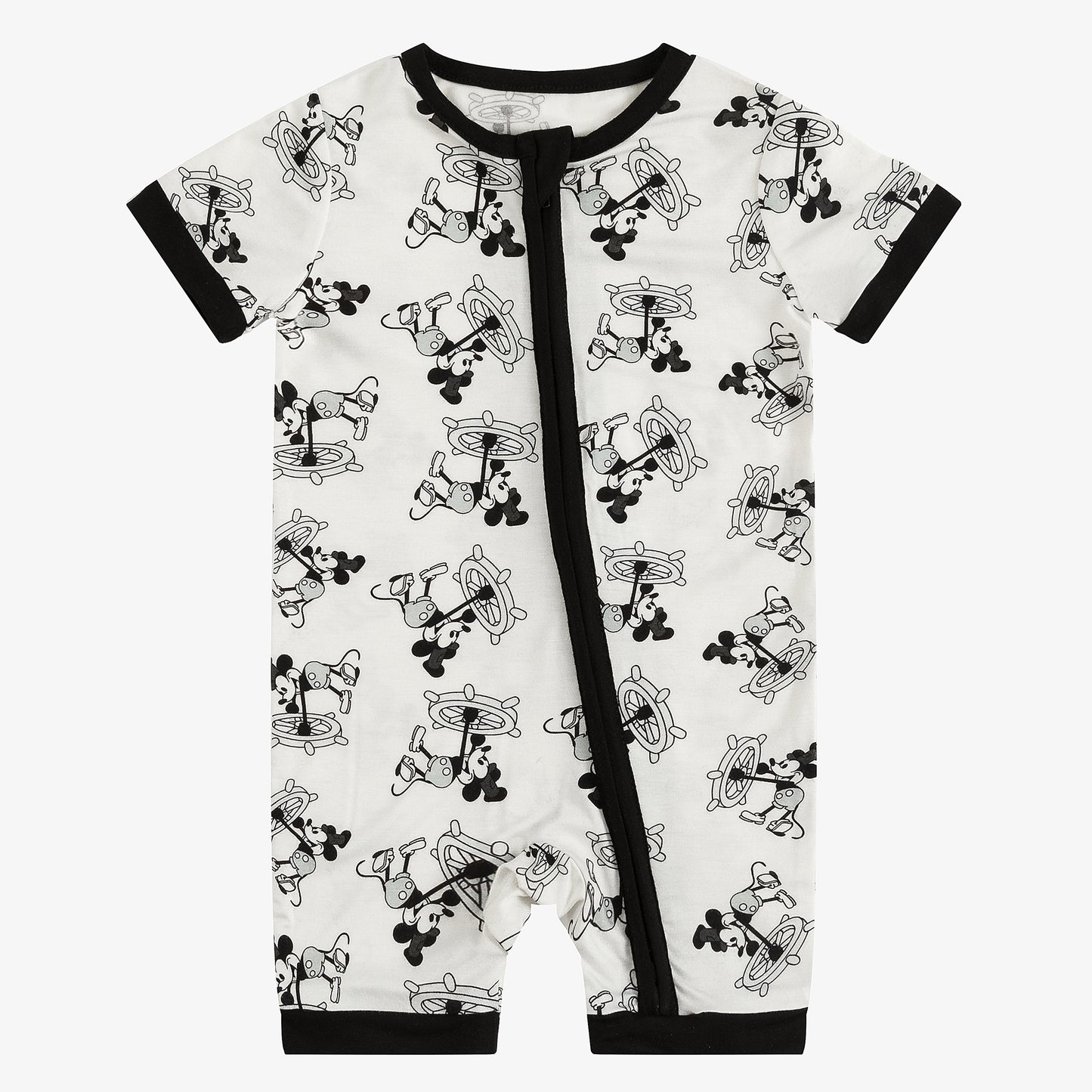 Mouse Steersman Bamboo Short Sleeve Romper