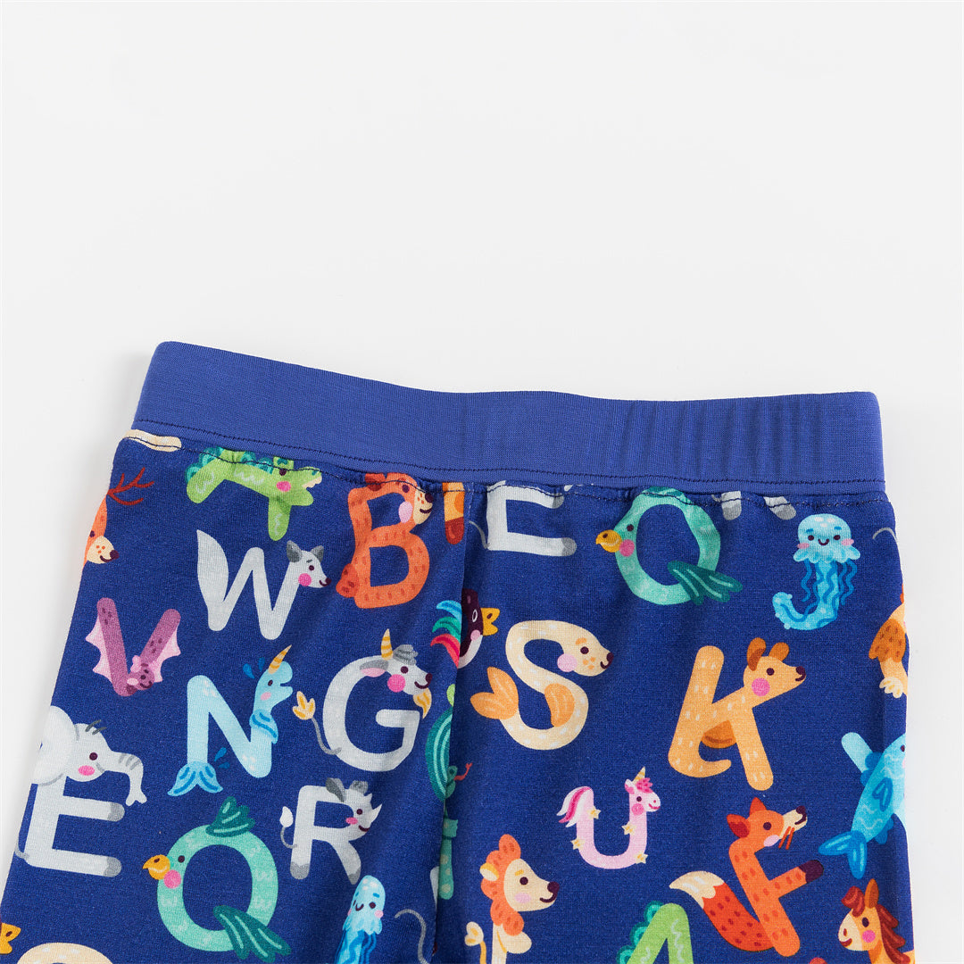 Animal Alphabet Bamboo Baby Zippy Pajama