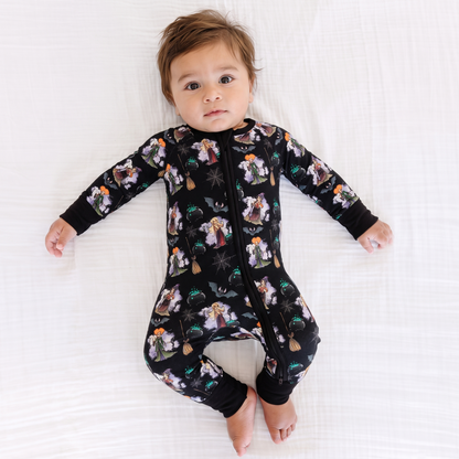 Halloween Crazy Witch Magic Bamboo Zippy Pajama Romper