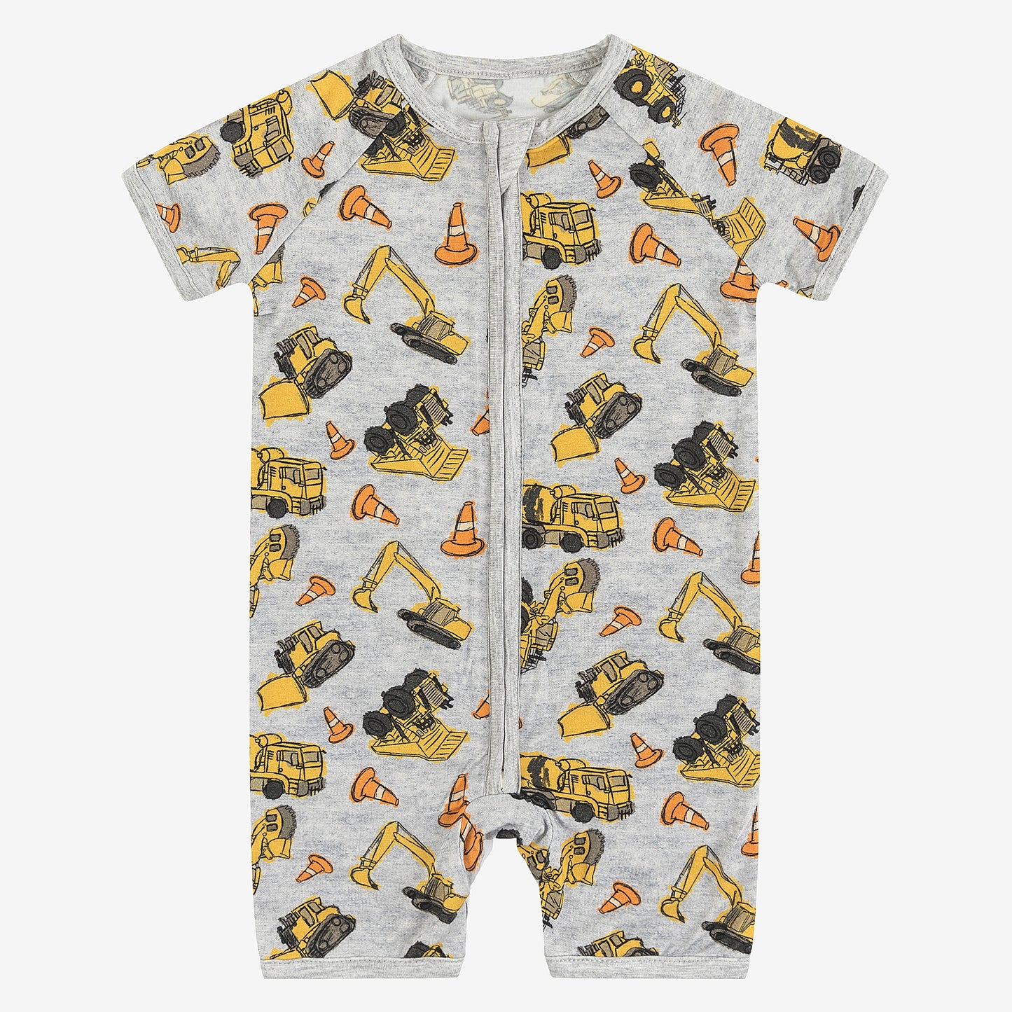 Miozing Summer Excavator Pattern Shortie Romper