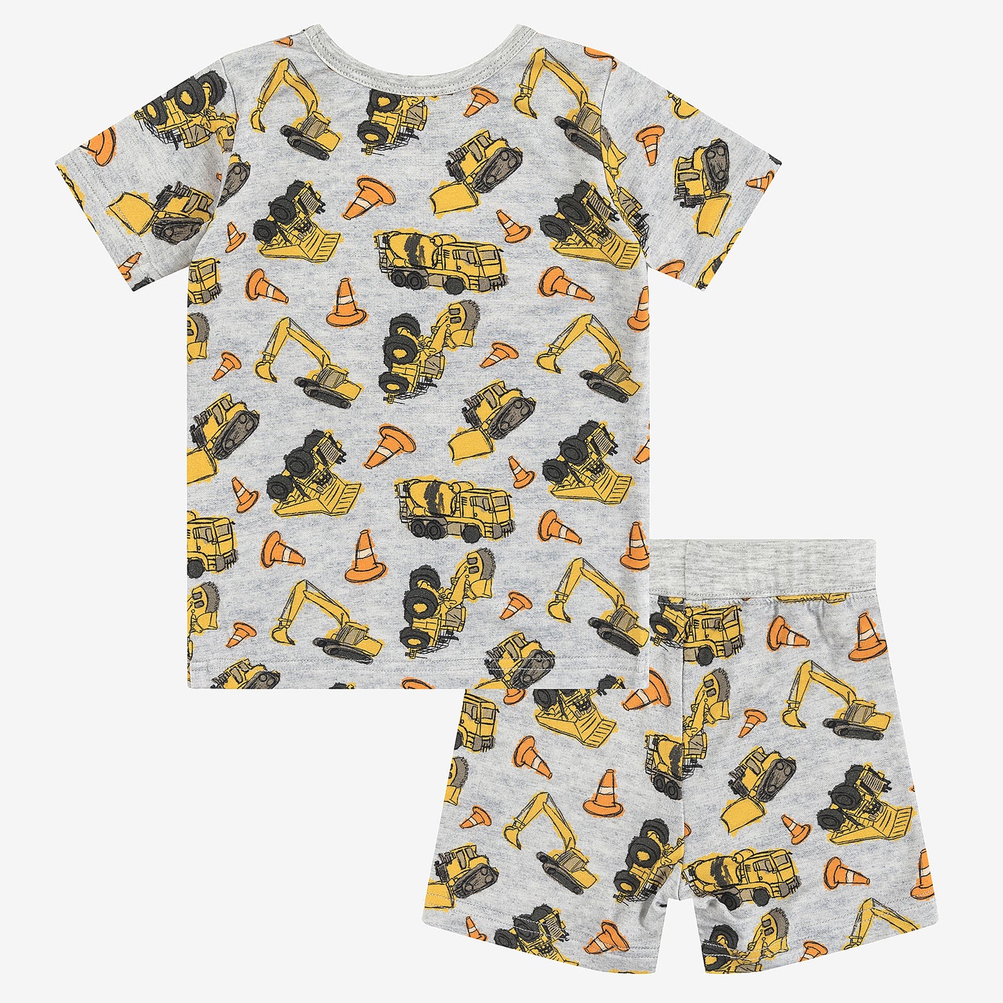 Crane Construction Bamboo Kid Two-Piece Pajama Set