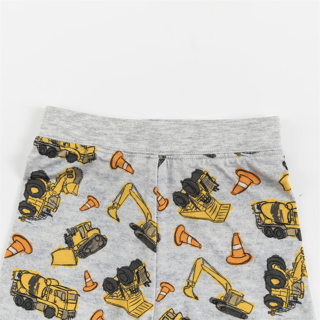 Crane Construction Bamboo Kid Two-Piece Pajama Set