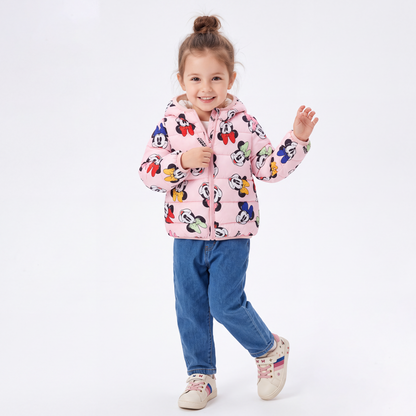 Pink Bow Happy Mouse Baby Bear Jacket Coat