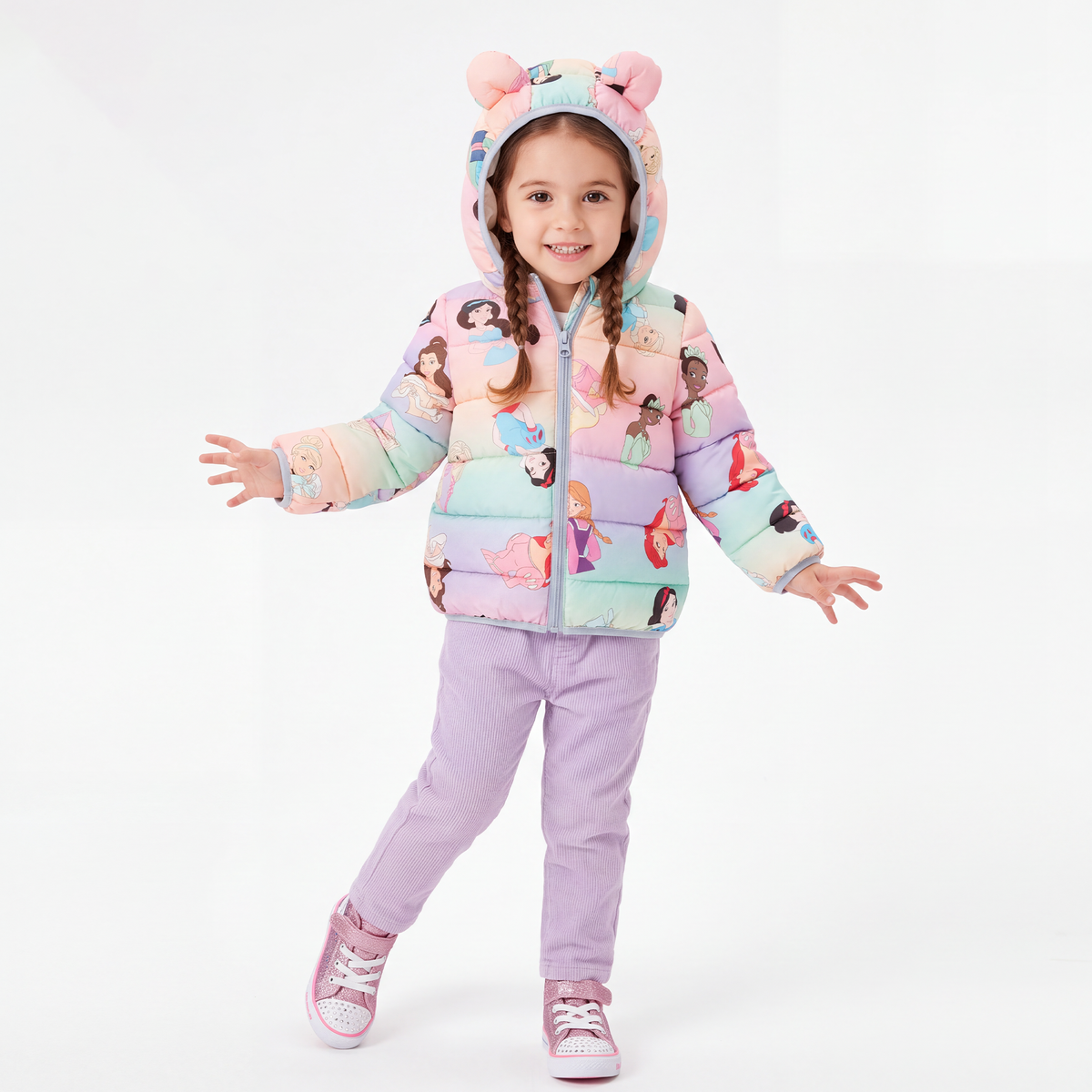 Gradient Princess Baby Bear Jacket Coat