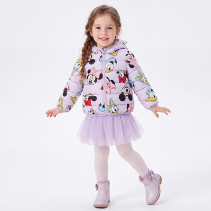 Light Purple Bow Mouse Baby Bear Jacket Coat