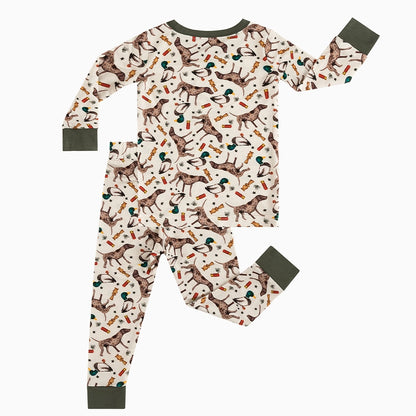 Hound Duck Bamboo Long Sleeve Pajama Set