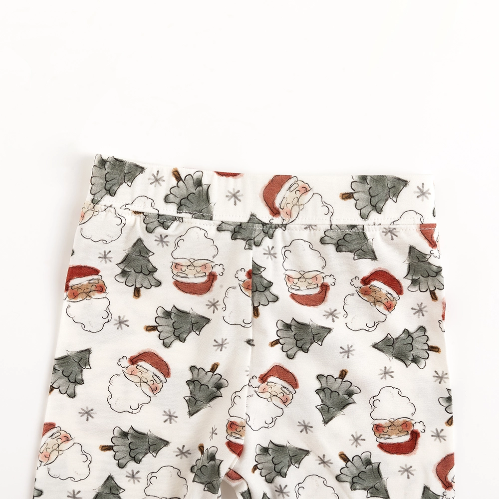 Santa Claus Christmas Tree Bamboo Long Sleeve Pajama Set