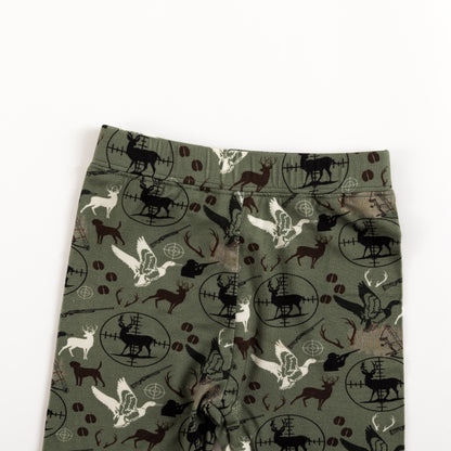 Christmas Hunting Animal Kids Bamboo Two-Piece Pajama Set