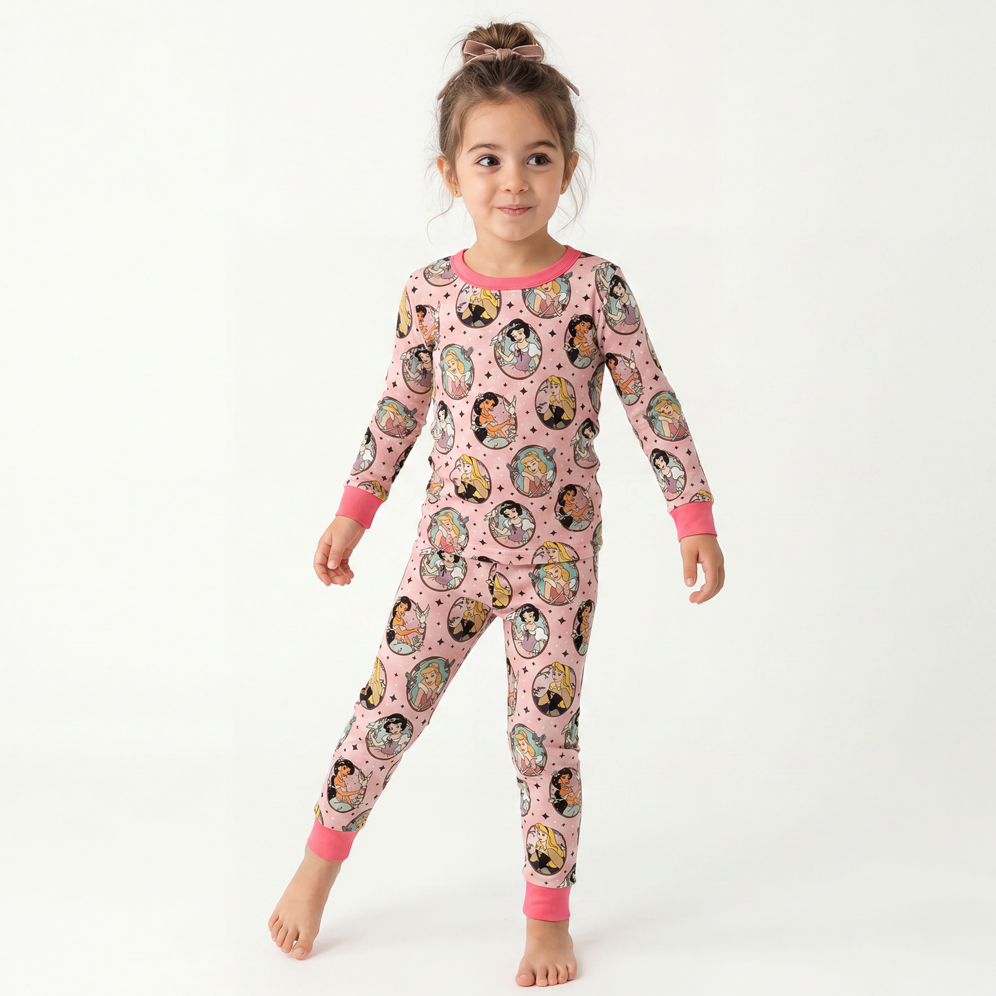 Ensemble de pyjama à manches longues à manches longues en bambou à imprimé de football
