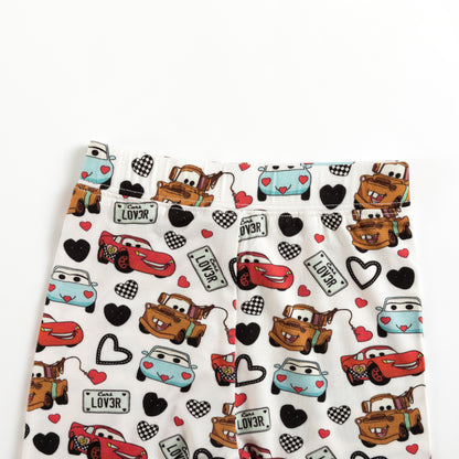Kids Bamboo Two-Piece Pajama Set Cartoon Cars