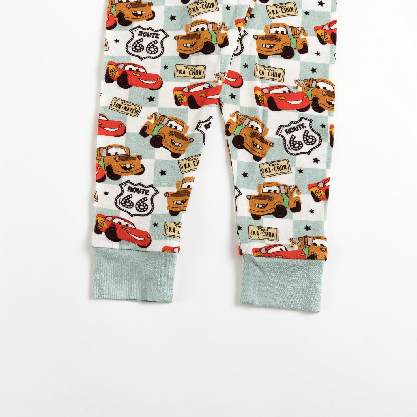 Kids Bamboo Two-Piece Pajama Set Cars
